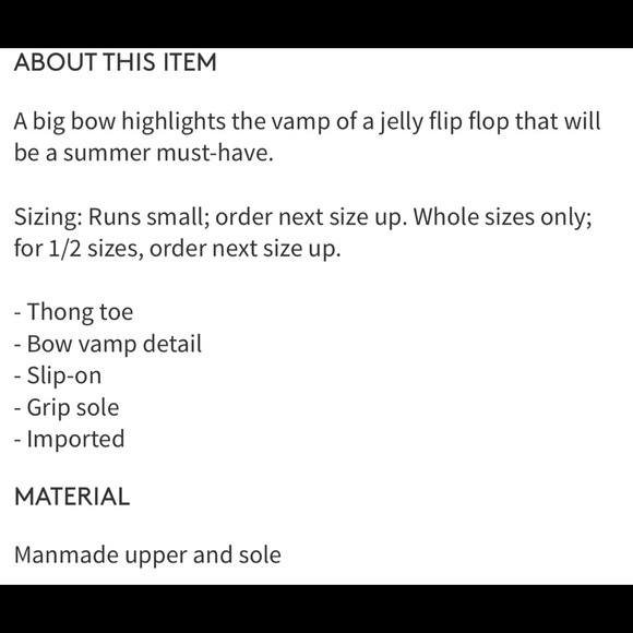 New PVC Dizzy Bow Flip Flops in Matte Cream SZ 7.5 - Picture 6 of 7